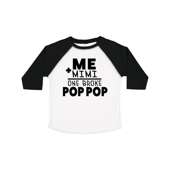 Inktastic Me Plus Mimi Equals One Broke Pop Pop Boys or Girls Toddler T-Shirt