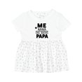 thumbnail image 1 of Inktastic Me Plus Nana Equals One Broke Papa Girls Baby Dress, 1 of 5