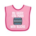 thumbnail image 1 of Inktastic Mechanic Dad Funny Auto Boys or Girls Baby Bib, 1 of 4