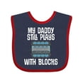 thumbnail image 1 of Inktastic Mechanic Dad Funny Auto Boys or Girls Baby Bib, 1 of 4