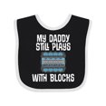 thumbnail image 1 of Inktastic Mechanic Dad Funny Auto Boys or Girls Baby Bib, 1 of 4