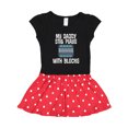 thumbnail image 1 of Inktastic Mechanic Dad Funny Auto Gift Toddler Girl Dress, 1 of 4
