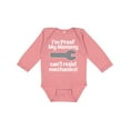 thumbnail image 1 of Inktastic Mechanic Daddy Proof Mommy Cant Resist Boys or Girls Long Sleeve Baby Bodysuit, 1 of 5