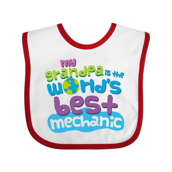 Inktastic Mechanic Grandpa Boys or Girls Baby Bib