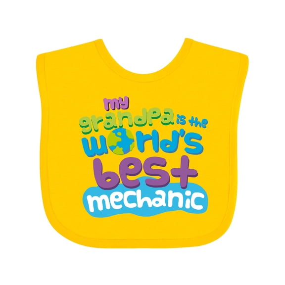 Inktastic Mechanic Grandpa Boys or Girls Baby Bib