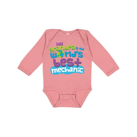 Inktastic Mechanic Grandpa Boys or Girls Long Sleeve Baby Bodysuit
