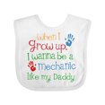 thumbnail image 1 of Inktastic Mechanic Like Daddy Boys or Girls Baby Bib, 1 of 4