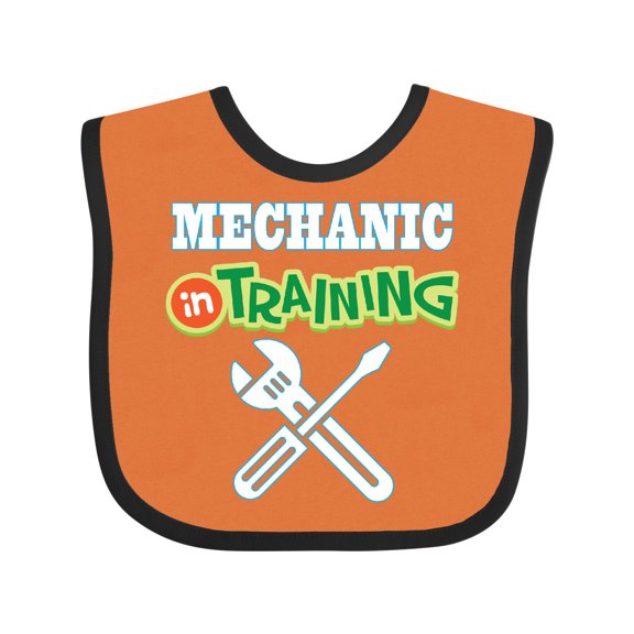 Inktastic Mechanic in Training Boys or Girls Baby Bib
