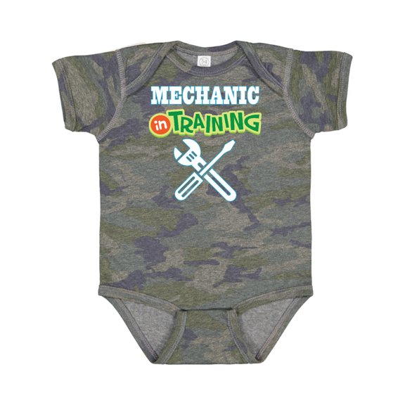 Inktastic Mechanic in Training Boys or Girls Baby Bodysuit