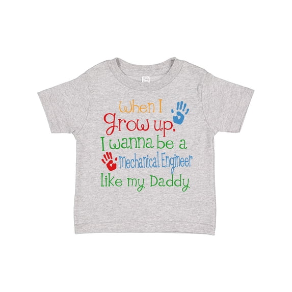 Inktastic Mechanical Engineer like Daddy Boys or Girls Toddler T-Shirt