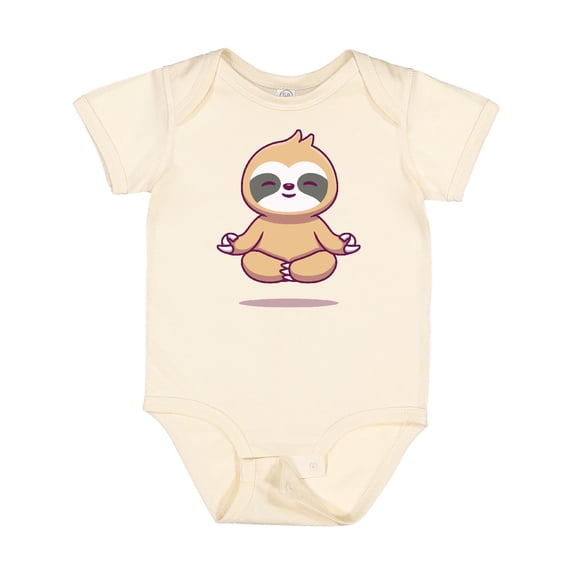 Inktastic Meditating Sloth Boys or Girls Baby Bodysuit
