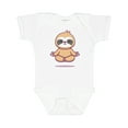 thumbnail image 1 of Inktastic Meditating Sloth Boys or Girls Baby Bodysuit, 1 of 5