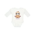 thumbnail image 1 of Inktastic Meditating Sloth Boys or Girls Long Sleeve Baby Bodysuit, 1 of 5