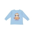 thumbnail image 1 of Inktastic Meditating Sloth Boys or Girls Long Sleeve Toddler T-Shirt, 1 of 5