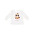 thumbnail image 1 of Inktastic Meditating Sloth Boys or Girls Long Sleeve Toddler T-Shirt, 1 of 5