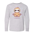 thumbnail image 1 of Inktastic Meditating Sloth Long Sleeve Youth T-Shirt, 1 of 5