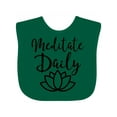 thumbnail image 1 of Inktastic Meditation Yoga Meditate Daily Resolution Boys or Girls Baby Bib, 1 of 4