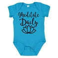thumbnail image 1 of Inktastic Meditation Yoga Meditate Daily Resolution Boys or Girls Baby Bodysuit, 1 of 5