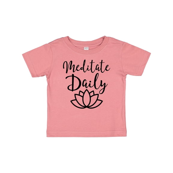 Inktastic Meditation Yoga Meditate Daily Resolution Boys or Girls Baby T-Shirt
