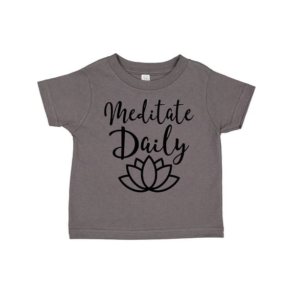 Inktastic Meditation Yoga Meditate Daily Resolution Boys or Girls Toddler T-Shirt