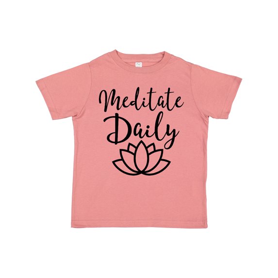 Inktastic Meditation Yoga Meditate Daily Resolution Boys or Girls Toddler T-Shirt