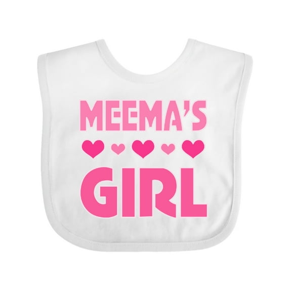 Inktastic Meema Girl Granddaughter Girls Baby Bib
