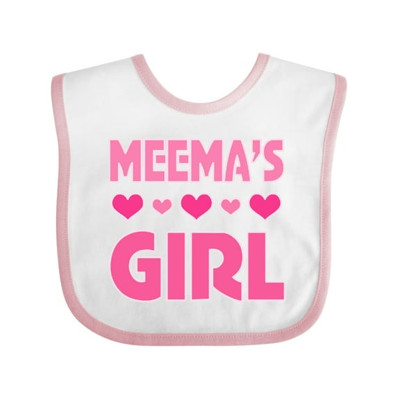 Inktastic Meema Girl Granddaughter Girls Baby Bib