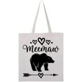 thumbnail image 1 of Inktastic Meemaw Bear Grandma Gift Tote Bag, 1 of 4