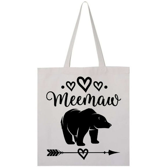 Inktastic Meemaw Bear Grandma Gift Tote Bag