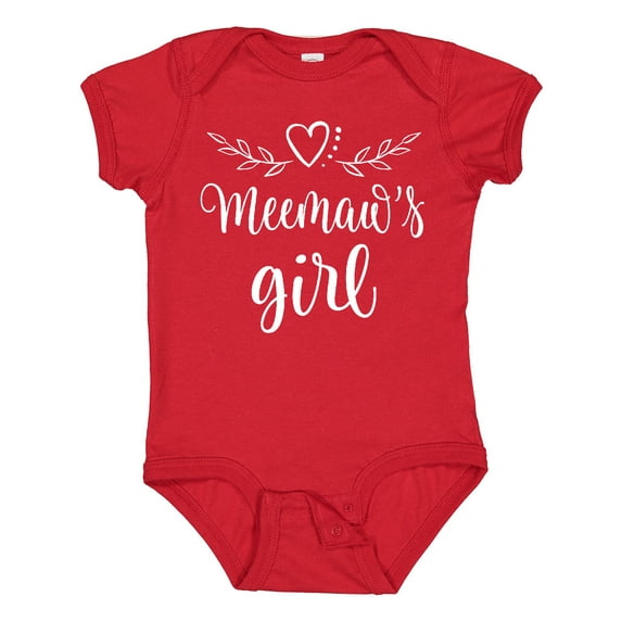 Inktastic Meemaw Girl Granddaughter Girls Baby Bodysuit