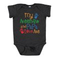 thumbnail image 1 of Inktastic Meemaw and Papa Love Me Boys or Girls Baby Bodysuit, 1 of 5