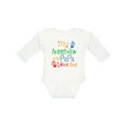 thumbnail image 1 of Inktastic Meemaw and Papa Love Me Boys or Girls Long Sleeve Baby Bodysuit, 1 of 5