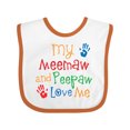 thumbnail image 1 of Inktastic Meemaw and Peepaw Love Me Boys or Girls Baby Bib, 1 of 4