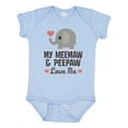 thumbnail image 1 of Inktastic Meemaw and Peepaw Love Me Grandchild Boys or Girls Baby Bodysuit, 1 of 5