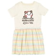 thumbnail image 1 of Inktastic Meemaw and Pop Pop Cat Grandchild Girls Toddler Dress, 1 of 5