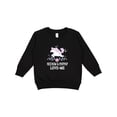 thumbnail image 1 of Inktastic Meemaw and Poppop Unicorn Toddler Sweatshirt, 1 of 4