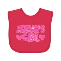 Inktastic Meemaw's Girl Girls Baby Bib