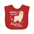 thumbnail image 1 of Inktastic Meemaw's You Say Alpaca My Bags Boys or Girls Baby Bib, 1 of 4