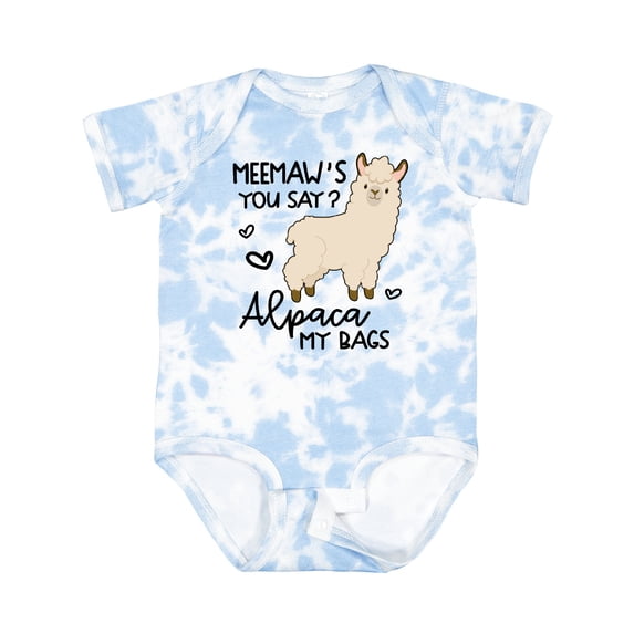 Inktastic Meemaw's You Say Alpaca My Bags Boys or Girls Baby Bodysuit