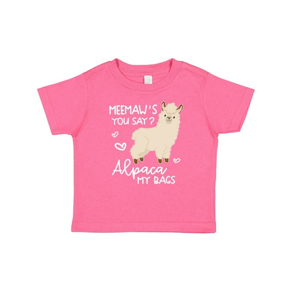 Inktastic Meemaw's You Say Alpaca My Bags Boys or Girls Baby T-Shirt