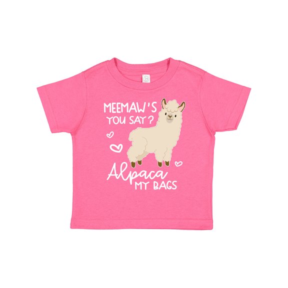 Inktastic Meemaw's You Say Alpaca My Bags Boys or Girls Toddler T-Shirt