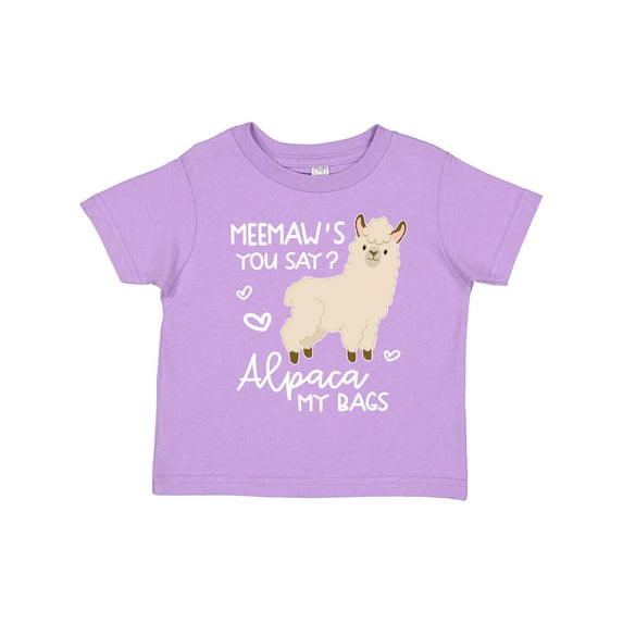 Inktastic Meemaw's You Say Alpaca My Bags Boys or Girls Toddler T-Shirt