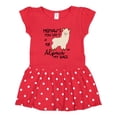 thumbnail image 1 of Inktastic Meemaw's You Say Alpaca My Bags Girls Toddler Dress, 1 of 4