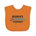 thumbnail image 1 of Inktastic Meemaws Little Cowboy with Cowboy Hat and Boots Boys Baby Bib, 1 of 4