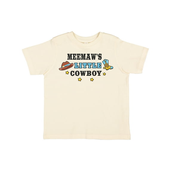 Inktastic Meemaws Little Cowboy with Cowboy Hat and Boots Boys Toddler T-Shirt