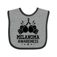 thumbnail image 1 of Inktastic Melanoma Awareness Skin Cancer Boys or Girls Baby Bib, 1 of 4