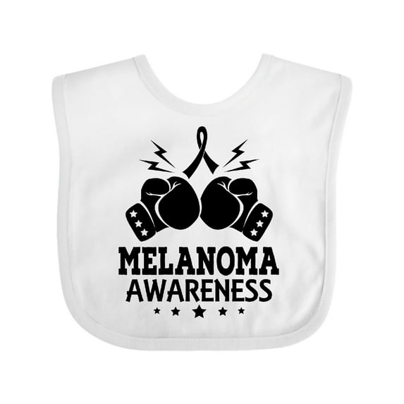 Inktastic Melanoma Awareness Skin Cancer Boys or Girls Baby Bib