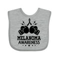 thumbnail image 1 of Inktastic Melanoma Awareness Skin Cancer Boys or Girls Baby Bib, 1 of 4