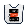 thumbnail image 1 of Inktastic Melanoma Hope Love Cure Boys or Girls Baby Bib, 1 of 4