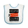 thumbnail image 1 of Inktastic Melanoma Hope Love Cure Boys or Girls Baby Bib, 1 of 4